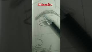 Bhagat Singh drawing outline part 1art drawing easydrawing [upl. by Alice]