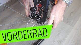 Fahrrad Vorderrad Ein amp Ausbau VBremse  Fehler vermeiden  Fahrradorg [upl. by Ailedua]