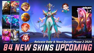 MOBILE LEGENDS ALL UPCOMING SKINS 2024  NEXT DUCATI SKIN  NEXT STARLIGHT SKIN 2024 [upl. by Aseyt383]