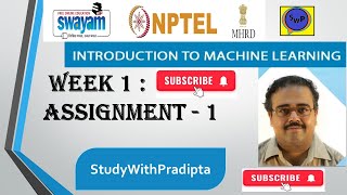 Introduction to Machine Learning Week 1 Assignment 1 answer solution july 2024 NPTEL Swayam [upl. by Aiyotal]