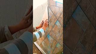 تركيب ceramic بورسلين السيراميك tileinstallation tile [upl. by Esilram518]