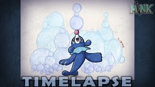 Popplio Bubblio  Art Timelapse [upl. by Macgregor]