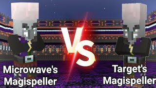 Microwaves Magispeller VS Targets Magispeller  Minecraft Mob Battle [upl. by Eanar85]