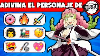 ADIVINA EL PEROSNAJE DE DEAMON SLAYER CON EMOJIS 1 [upl. by Gracia420]