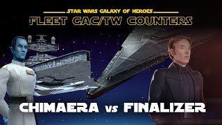 Fleet  Chimaera vs Finalizer  SWGOH GAC TW Ship Counter [upl. by Britta]