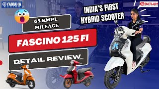 2024 Yamaha Fascino 125 Hybrid  Detailed Review  Hindi  Fascino New Features  Ratlam Motors [upl. by Thane]