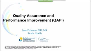 Quality Assurance and Performance Improvement QAPI [upl. by Lisk]