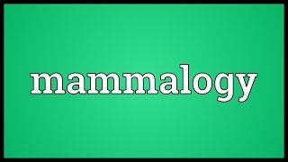 Mammalogy Meaning [upl. by Aseuqram]