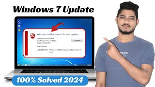 How to Fix Windows Could Not Search for New Updates 2024  Solve Windows 7 Update Error 80072efe [upl. by Mot]