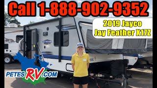 2019 Jayco Jay Feather X17Z  Petes RV Rough Cuts [upl. by Anisamot]