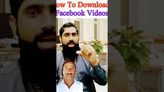 Fb download video in MobileFacebook video download krna viralvideo shorts [upl. by Soinotna]