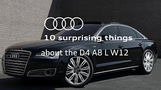 Audi A8 W12  10 Things You May Not Know [upl. by Aerb]