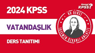 KPSS Vatandaşlık Dersi Tanıtım Yasemin Çakıraslan Özkanlı kpssvatandaşlık 2024kpss kpss [upl. by Girardo]