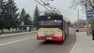 Vilniaus transportas 17 troleibusas Naujininkai – Žirmūnai [upl. by Rhody]