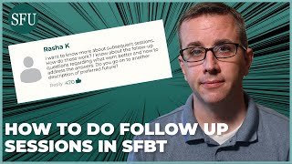 How To Do Follow Up Sessions in Solution Focused Brief Therapy  Adam Answers [upl. by Alaine256]