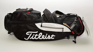 Titleist Japan Stand Carry Caddy Bag CBS45 75 Light Weight Black 64953 [upl. by Blader179]