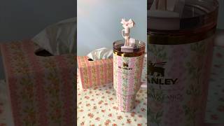 Making Crafts to match my 🎀LoveShackFancy Stanley 🎀 stanleytumbler aesthetic crafts [upl. by Cirda]