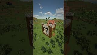 Minecraft Beginner 6x6 Base Tutorial minecraft starterbase tutorial shorts [upl. by Trah]