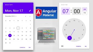 How To Show Date amp Time Picker In Popup Window Extended Angular Material with Source Code [upl. by Erastatus]