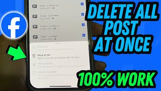 How to delete all post from Facebook page at once 2024 [upl. by Clorinde65]