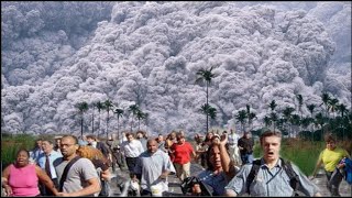 Today terrible Kanlaon volcano in the Philippines eruptedsending ash 3 miles high into the sky [upl. by Ynohtn]