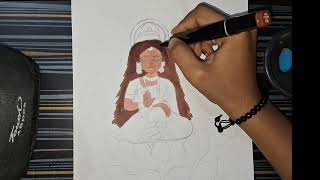 Jay maa lakshmi  diwali special drawing for beginners  video [upl. by Abell]