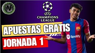 Apuestas Champions League Jornada 1 Pronósticos deportivos Champions 202425 ⚽ 💰 [upl. by Geraint333]