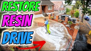 Resin bound driveway cleaning [upl. by Amol436]