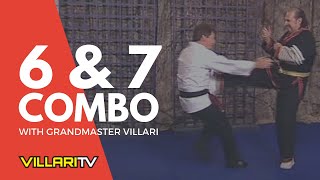 6 amp 7 Combination with Grandmaster Villari  Shaolin Kempo Karate [upl. by Aihsekat]