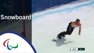 James SIDES  Snowboard cross  Snowboard  PyeongChang2018 Paralympic Winter Games [upl. by Harrison]