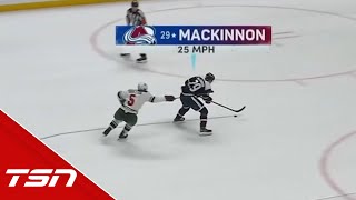 MacKinnon shows INSANE speed on three ridiculous goals [upl. by Noryak]