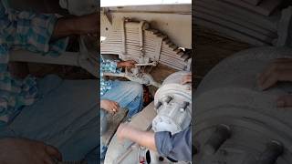 Leaf spring work leaf spring mechanic amazing truck viral short [upl. by Eetnom]