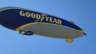 CLOSEUP  Goodyear Blimp  Landing and Takeoff [upl. by Siurtemed]