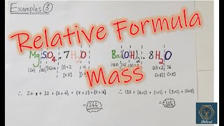 Relative Formula Mass amp Relative Molecular Mass Calculations  A Range Of Worked Examples [upl. by Bellanca]