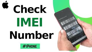 How Check iPhones IMEI Number [upl. by Neiviv]