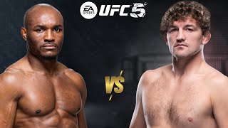 UFC 5 KAMARU USMAN VS BEN ASKREN FIVE ROUND FIGHT [upl. by Ayrad]