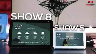 Echo Show 5 vs Echo Show 8 ¿CUAL DEBO COMPRAR  VAXNET [upl. by Niawd93]