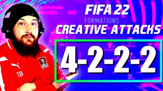 FIFA 22 4222 Best Custom Tactics amp Instructions  Creative ATTACKING Formation FUT22 [upl. by Araes]