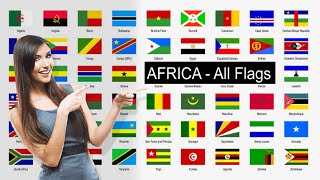 AFRICA  Flags of the world [upl. by Earas268]