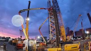 HS2 Onsite fabrication of buttress panel cages at Victoria Road Crossover Box London [upl. by Nivan832]