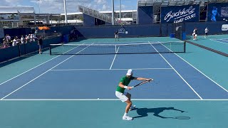 Grigor Dimitrov 2023 Miami Open Practice  Court Level 4K [upl. by Rehsa]