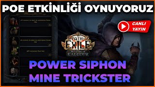 Wand craftlamaya çalışıyoruz sonra build tamam  Power Siphon Mines Trickster duyuru build [upl. by Neuburger]