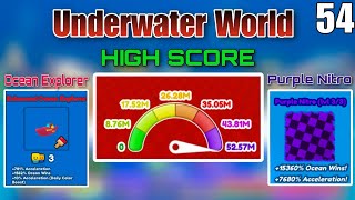 UNDERWATER WORLD OCEAN EXPLORER  HIGH SCORE  52M  RACE CLICKER amp EP54 HMJ 10 Roblox [upl. by Attenod417]