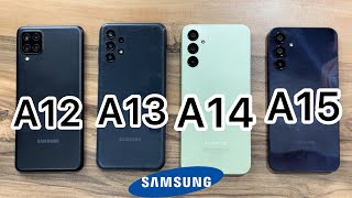 Samsung Galaxy A12 vs A13 vs A14 vs A15 [upl. by Utley]