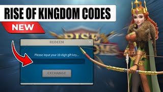 RISE OF KINGDOMS CODES 2024 SEPTEMBER  RISE OF KINGDOMS REDEEM CODES 2024  CODE ROK [upl. by Refinej]