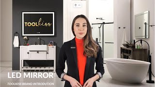 The best bathroom LED mirror TOOLKISS introduction [upl. by Nomar]