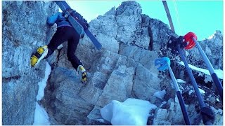 LA PLAGNE  Ski de randonnée Crête des Bourtes  Couloir n° 723 [upl. by Bayer]