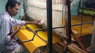 Handloom Jacquard Machinesaree weaving [upl. by Aundrea93]