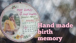 Hand made birth memory making [upl. by Caldwell]