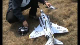 RC F4 Phantom 2 Electric RC Jet Maiden Flight [upl. by Artemis448]